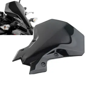 1880club 550727395847 Windscreen Windshield Visor Deflector Cover For Kawasaki Z900 Z650 2020-23 Black