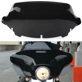 2021newshopusa 510001213878 10.5 Inch Wave Windshield Black For Harley Touring Street Glide 2014-2021 Motorcycle
