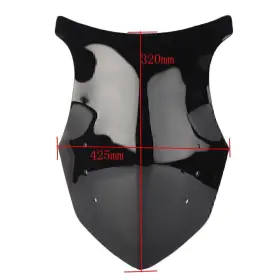 22shopde 223000362538 Black Windshield Windscreen Deflector For Kawasaki Ninja 1000 Z1000sx 2011-2016