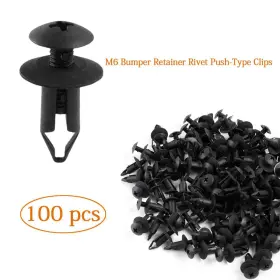 9sparts 670828436109 M7 Push Bumper Retainer Clips Door Trim Panel Fender New For Gm Honda Toyota