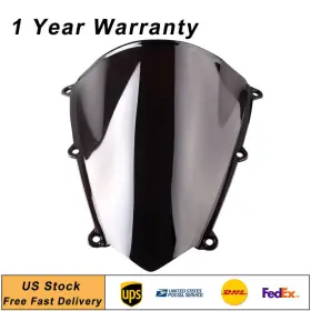 Abcfiveus 880000828695 Fit Honda Cbr600rr F5 2007-2011 Front Windscreen Windshield Windproof Motorcycle