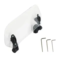 Aud67952d Aftermarket New Moto Windshield Extension Universal Adjustable Clip-on Windscreen Extender