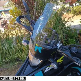 Ws-maz-mtc-28-cl Aftermarket Product Windshield Windscreen Visor Clear Lens Bar 28mm For Honda Crf250 Crf300 Front