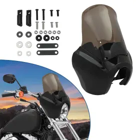 Ta0523 Aftermarket Front Fairings With Smoke 15ftft Windshield For Harley Dyna Super Glide T-sport Fxr