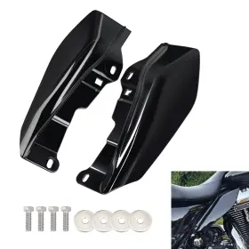 Amazicha 724873457951 Vivid Black Mid Frame Air Heat Deflectors Trim Left Right Set Compat