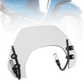Win-107-cle Areyourshop Short Motorcycle Windshield Windscreen For Vespa Sprint 150 2016-2023 #3
