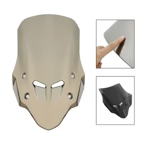 Win-h177-chr Artudatech Abs Motorcycle Windshield Windscreen Fits Honda Cb400x/cb500x 2019-24 Silver