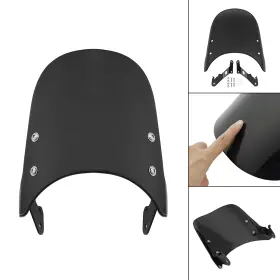 Win-k267-blk Artudatech Windshield Windscreen For Kawasaki Eliminator 400 450 23-24 500 2024