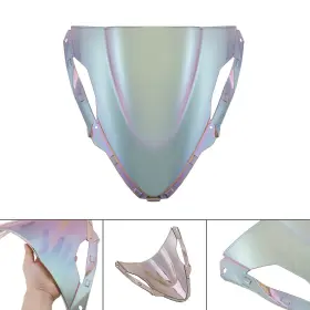 Win-k271-wi Artudatech Windshield Windscreen For Kawasaki Zx6r 636 2024 White Iridium