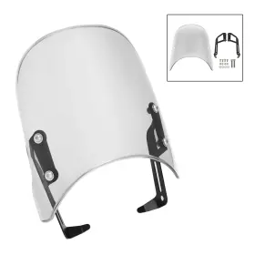 Win-t714-cle Artudatech Windshield Windscreen Fit For Scrambler 1200 Xc Xe 19-23 Street Twin 900 16-23