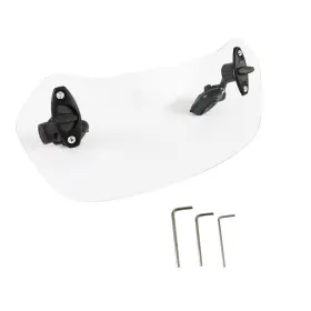 Yi97681y Auto-yictory Moto Windshield Extension Universal Adjustable Clip-on Windscreen Extender New
