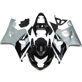 Fwk4-79 Autopartsbay #bay Abs Plastics Fairing Kit For Gsxr600 750 2004 2005 Suzuki Silver Black Bodywork