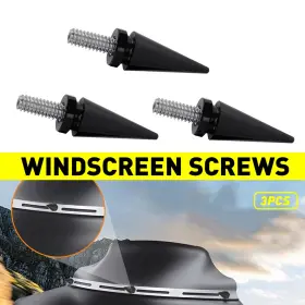 Gzls-eg-96-13 Auxito Black Spike Windshield Windscreen Screws For Harley Electra Street Glide 96-2013