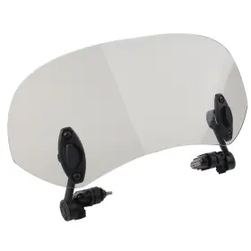 B-shiparts 550730301392 28cm Adjustable Clip Windshield Extension Spoiler Wind Deflector Universal New