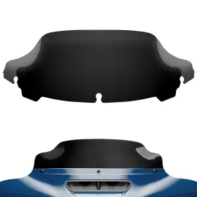 Ws14-blk Benlari Windshield 7 Inch Motorcycle Wave Windscreen 2014-2023 Fit For Black