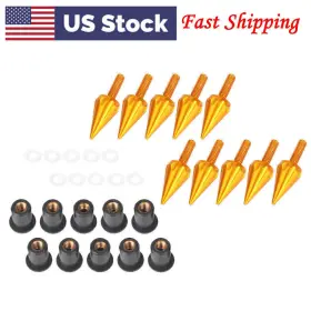 Bfyaccountusa 211000679824 10x Windscreen Windshield Wind Screen Spike Bolt Fit Hyosung Buell Bajaj