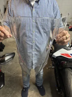 77331686592 Bmw 2019-2024 S1000rr M1000rr Tall High Windscreen Windshield Oem
