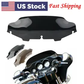 Bstore 550731488979 6 Inch Wave Windshield Windscreen For Harley Touring Electra Street Glide 96-13 Us