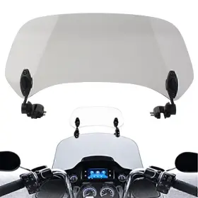 Bstore 550732194060 Adjustable Clip On Windshield Extension Spoiler Wind Deflector For Motorcycle Us