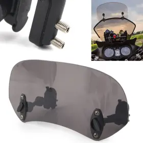 Bstore 550732359728 Adjustable Windshield Clip On Extension Wind Deflector For Motorcycle Smoke Us