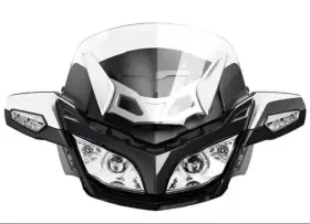 219400578 Can-am Nos Spyder Rt Smoked Low Windshield Kit Oem 2010-2019
