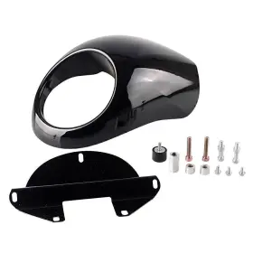 Cbdtimes 420012111103 For Harley Sportster Dyna Fx Xl Front Headlight Cowl Mask Fairing Cover Black Co