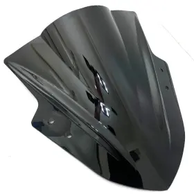 Ws-k-15a-ds Chrome Glow Kawasaki Ninja 300 Dark Smoked Double Bubble Replacement Windshield Ft13-ft17