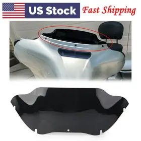 Comebestdealusa 211110801726 Wave Windshield Windscreen 9.5 Inch For Harley Touring Road Glide 1998-2013