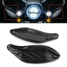 Comebuybestusa 810000277964 Side Wing Windshield Air Deflector Fit Harley Touring Flhr Flht Cvo 1996-13 2pcs