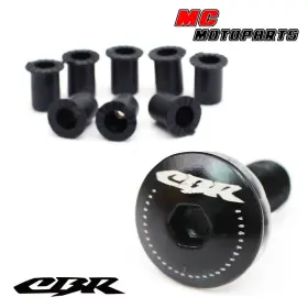 Clblogocbr1mm506h Createmotor Cnc Windshield Screw Kit Set Cbr Fits Honda Cbr600rr 03 04 05 06 08 09 11 19