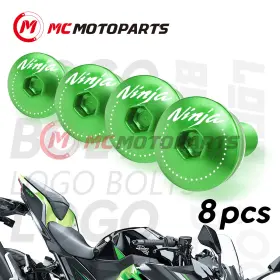 Clcrwbxxlogoninja1cc008k Createmotor Ninja Windscreen Bolt Kit M5 Fits Kawasaki 1000sx 250r 650r