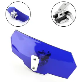Win-065-blue Darupsun Universal Adjustable Windshield Screen Extension Deflector For Honda Yamaha Blue