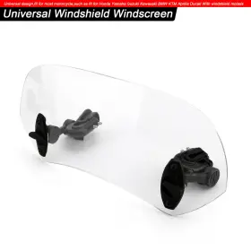 Win-074-clear Darupsun Universal Adjustable Clip On Windshield Extension Spoiler Wind Deflector Clear