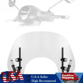 Win-108-cle Darupsun Short Windshield Windscreen Fit For Vespa Gts250 Gts300 2017-2022 Cle