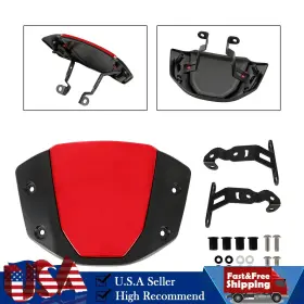 Win-h147-rblk Darupsun Windshield Windscreen Protector Fit For Honda Cb650r 18-23 Cb1000r 18-20 Rblk