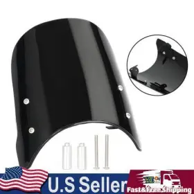 Win-h156-blk Darupsun Abs Windshield Windscreen Fit For Honda Cb125r Cb250r Cb300r 2018-2022