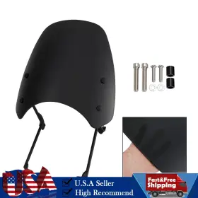 Win-h167-blk Darupsun Abs Motorcycle Windshield Windscreen Fit For Honda Cl300 2023 Blk