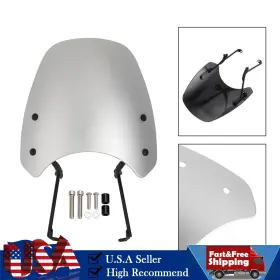 Win-h167-sil Darupsun Abs Motorcycle Windshield Windscreen Fit For Honda Cl300 2023 Sil