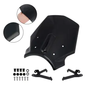 Win-h194-blk Darupsun Windshield Windscreen Fit For Honda Cb650r 2024-2025 Black