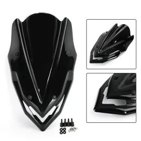 Win-k252-blk Darupsun Windshield Windscreen Wind Shield Protector For Kawasaki Z900 2017-2019 Black