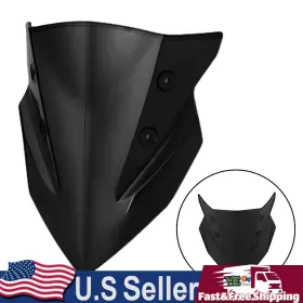 Win-k255-blk Darupsun Windshield Windscreen Wind Shield Protector Fit For Kawasaki Z400 2018-2022 Blk