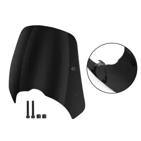 Win-k259-blk Darupsun Windshield Windscreen Protector For Kawasaki Vulcan S650 Vn650 2015-2022