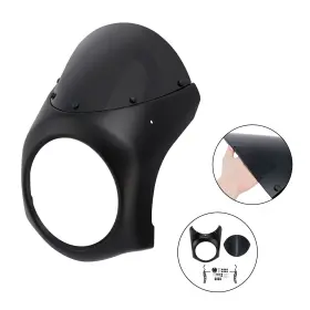 Win-k276-bblk Darupsun Headlight Windscreen Cover Windshield Fit For Kawasaki Eliminator 500 2024-2025