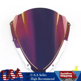 Win-s303-iridium Darupsun Windshield Windscreen Double Bubble For Suzuki Gsxr K8 Iridium 600/750 2008-2010