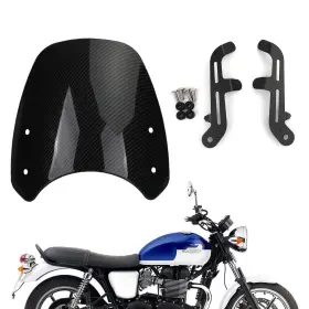 Win-t703-cbn Darupsun Abs Plastic Motor Windshield Windscreen For Bonneville T100 T120 Carbon