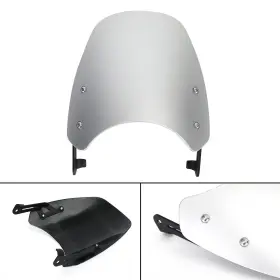 Win-t705-sil Darupsun Abs Motorcycle Windshield Windscreen For Speed Twin 1200 2019-2021 Kl New