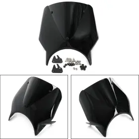 Win-y448-blk Darupsun Abs Plastic Motorcycle Windshield Windscreen For Yamaha Xsr700 Xsr900 2020 Black