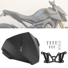 Win-y491-scbn Darupsun Windshield Windscreen Fit For Yamaha Mt-09 Mt09 2021-2023 Simulated Carbon