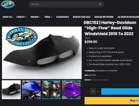 Dbc152 Dirty Bird Concepts 15-25 Harley Road Glide High-flow Windshield Replacement Cap