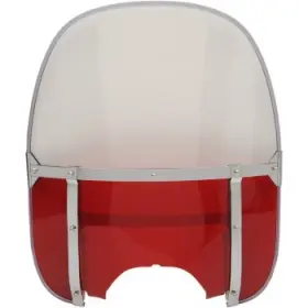 Ds-710317 Drag Specialties Red Replacement Acrylic Windshield For 60-65 Fl
